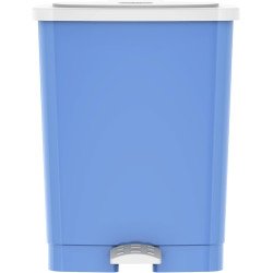 Cosmoplast 20L Step-On Waste Bin With Pedal, Sky Bluer