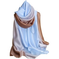Wander Agio Womens Silk Like Shawl Party Wraps Evening Dress Bridesmaid Long Silkly Scarves for Wedding Colours
