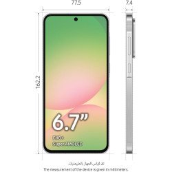 Samsung Galaxy A56 5G, Android Smartphone, 256GB Storage, 12GB RAM, Awesome Lightgray, 6x OS Upgrades, Large Display, Long Battery Life (UAE Version)[Amazon Exclusive]