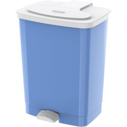 Cosmoplast 20L Step-On Waste Bin With Pedal, Sky Bluer