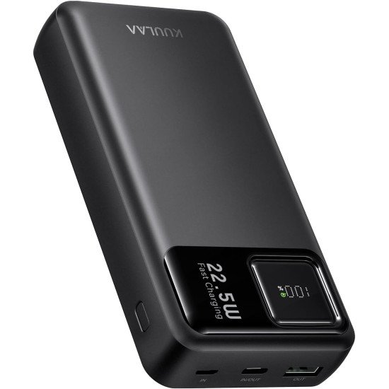 Kuulaa Power Bank 20000mAh, Portable Charger 22.5W Fast Charging, Battery Pack Powerbank 2 Outputs 2 Input with LED Display Compatible with iPhone 16 15 14 13 12 Samsung iPad Kuulaa Power Bank 20000mAh, Portable Charger 22.5W Fast Charging, Battery Pack Powerbank 2 Outputs 2 Input with LED Display Compatible with iPhone 16 15 14 13 12 Samsung iPad