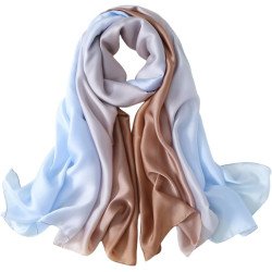 Wander Agio Womens Silk Like Shawl Party Wraps Evening Dress Bridesmaid Long Silkly Scarves for Wedding Colours