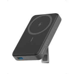 Anker 633 Magnetic Power Bank (MagGo), 10,000mAh Foldable Magnetic Wireless Portable Charger, 20W USB-C Power Delivery for iPhone 16/16 Pro / 16 Pro Max, iPhone 15/14/13/12 Series (Black)
