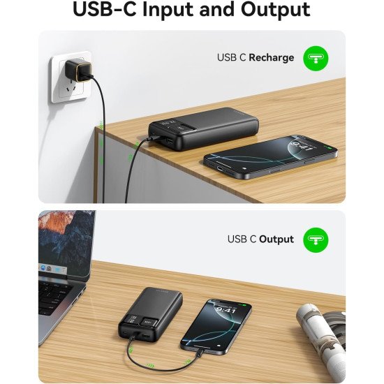 Kuulaa Power Bank 20000mAh, Portable Charger 22.5W Fast Charging, Battery Pack Powerbank 2 Outputs 2 Input with LED Display Compatible with iPhone 16 15 14 13 12 Samsung iPad Kuulaa Power Bank 20000mAh, Portable Charger 22.5W Fast Charging, Battery Pack Powerbank 2 Outputs 2 Input with LED Display Compatible with iPhone 16 15 14 13 12 Samsung iPad