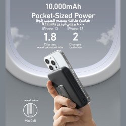 Anker 633 Magnetic Power Bank (MagGo), 10,000mAh Foldable Magnetic Wireless Portable Charger, 20W USB-C Power Delivery for iPhone 16/16 Pro / 16 Pro Max, iPhone 15/14/13/12 Series (Black)