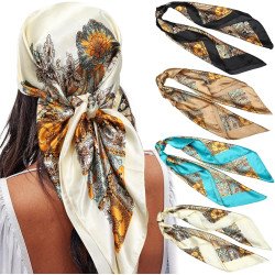 AWAYTR womens 35 * 35 Inches / 90 * 90 Cm fashion-scarves (pack of 4)
