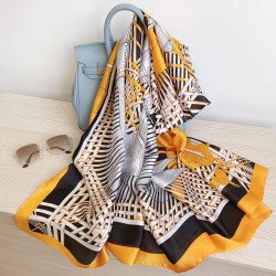 ZDMHSH Fashion Scarves Scarf 100% Silk Feeling Scarf Silk Like Scarves Long Lightweight Sunscreen Shawls for Women (A31), A31, One size