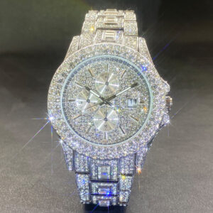 Men's Live Fashion And Fully-jewelled Calendar Quartz Watch
