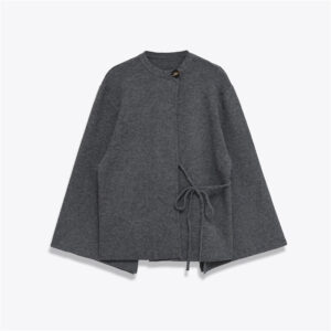 Women's Fashionably Simple Knitted Slit Sleeve Coat