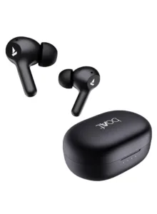 Airdopes 71 Tws Earbuds With 40 Hours Playtime, Dual Mics With Enxtm, Asap Charge, Iwp, Beast Mode With 50 Ms Low Latency, Ipx4 & Pocketable Id Active Black