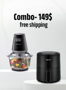 Kitchen Starter Pack – 4L Air Fryer + 1.2L Multi‑Function Chopper (Only $99!)